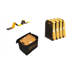 Rantisseur jaune et noire pliable 25 mm - 30 Km/h