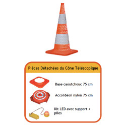 Cone K5a pliable - 50 cm - 75 cm