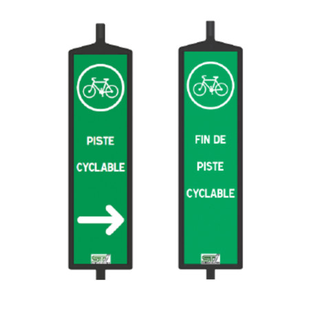 Balise piste cyclable K5c temporaire