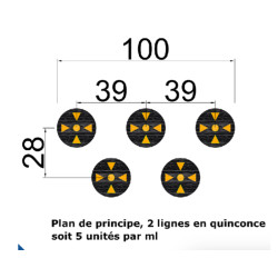 Ralentisseur circulaire 40 mm - 30 Km/h